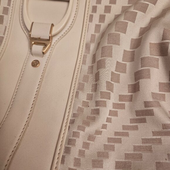 Vintage Cole Hann Leather and Satin Material Shoulder Purse - Picture 4 of 16